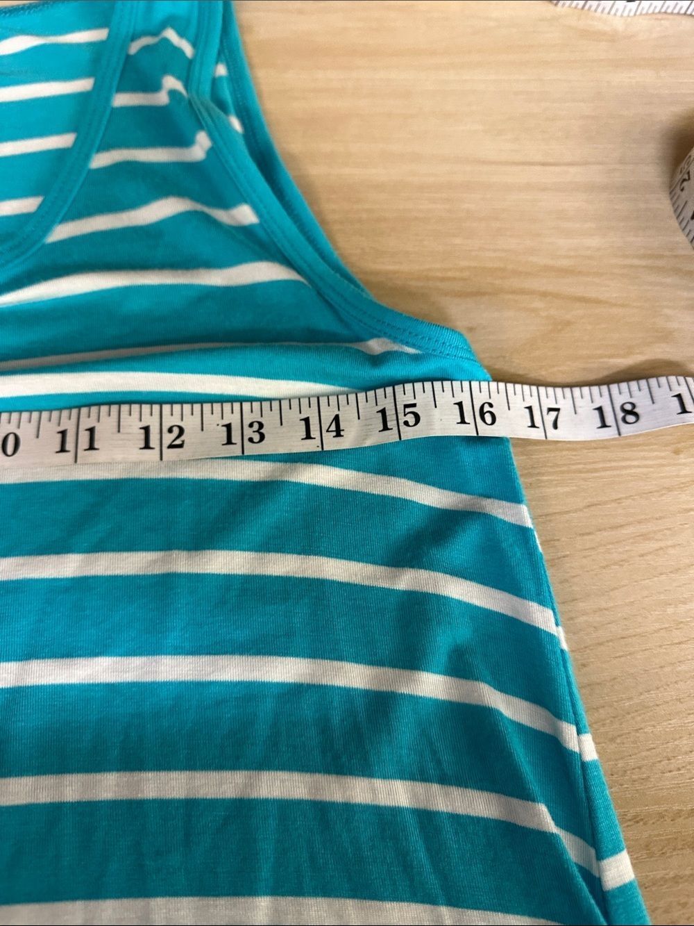 ZENANA  Teal & White Stripe Tank Top - Undetermined Brand - Picture 6 of 7